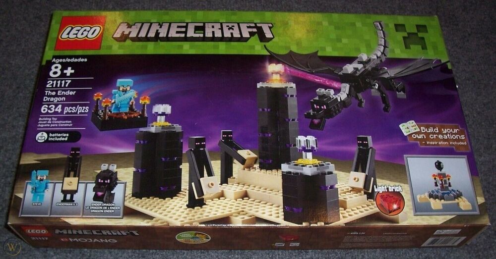 NEW LEGO Minecraft End Battle 21117 The Ender Dragon - Retired Open Damaged Box